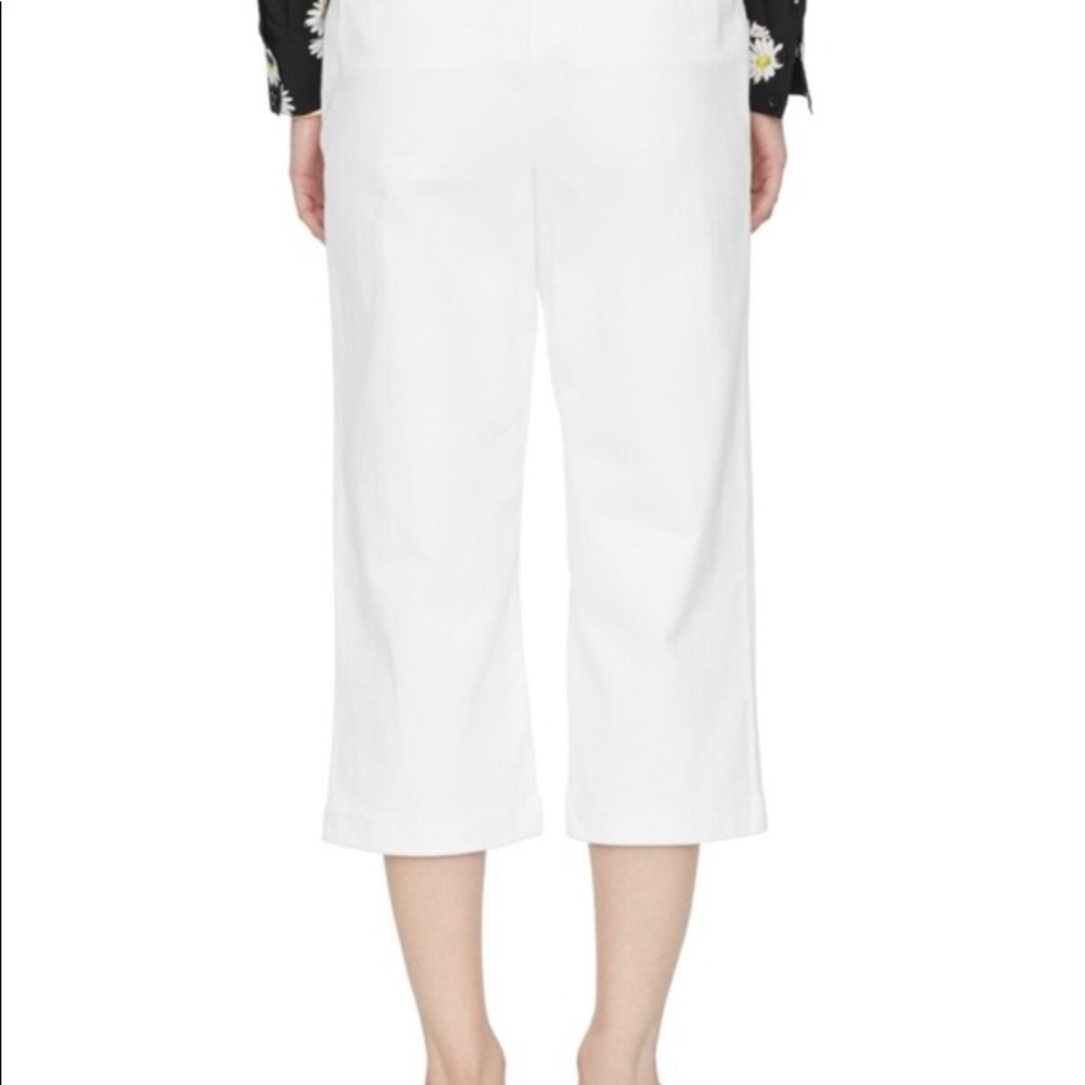 Kate Spade white capri crisp denim culotte - Picture 4 of 6